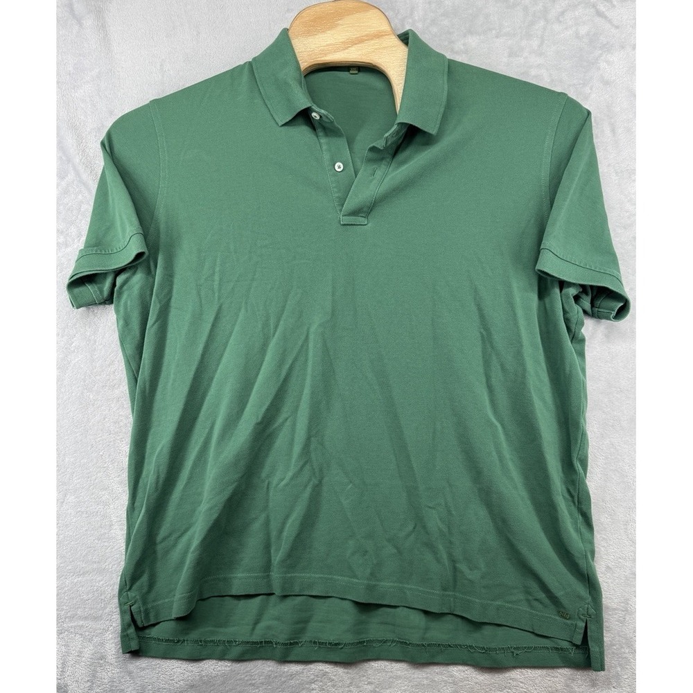 Sid Mashburn Golf Short Sleeved Polo Shirt Pima Pique Cotton Green Men's 2XL
